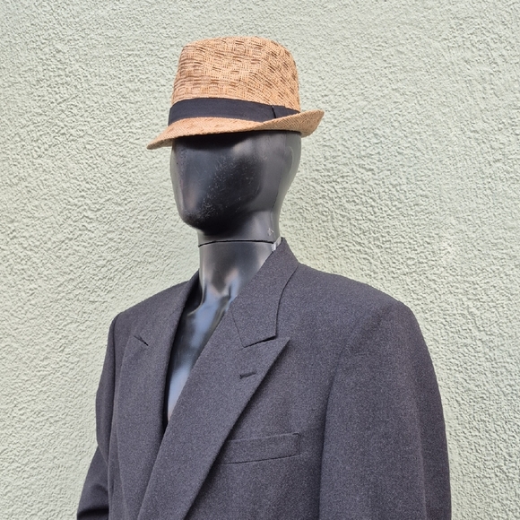 Daniel Hechter (USA) Men's Vintage Pure Wool Double Breasted Charcoal Blazer